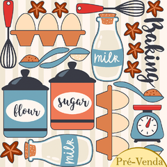 Tecido Tricoline 100% algodão - Coleção Bakery - Fabricart (0.50x1.50)