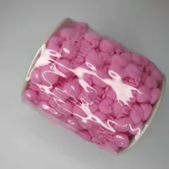 Fita Pompom 16mm - 10 Metros - Rosa chiclete
