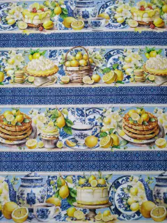 Tecido Tricoline 100% algodão - Tecido Barrado - Igaratinga - limão siciliano