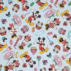 Tecido Tricoline Digital 100% algodão - Mickey e Mnnie