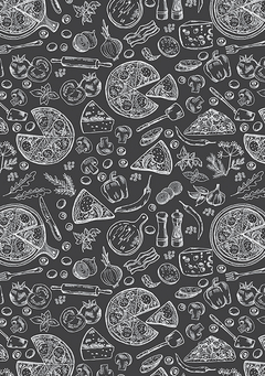 Tecido Tricoline 100% algodão - Pizza