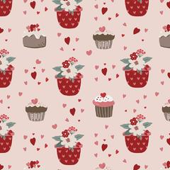 Tecido Tricoline 100% algodão - Coleção Valentines - Fabricart Signature (0.50x1.50)