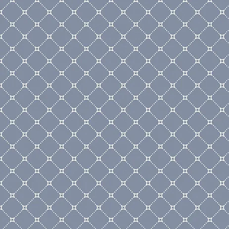 Tecido Tricoline 100% algodão - Coleção Treliçado - fuxicos e fricotes - azul