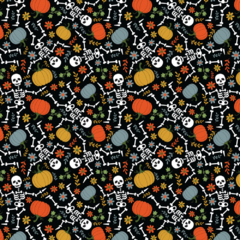 Tecido Tricoline digital 100% algodão - Coleção Halloween Fabricart