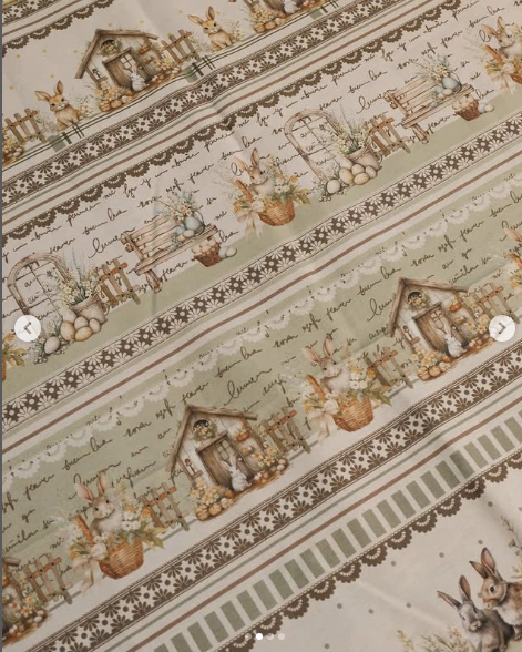 Tecido tricoline digital 100% algodão - Coleção Páscoa 2025 - Cris mazzer - comprar online