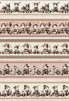 Tecido tricoline digital 100% algodão - Coleção Páscoa 2025 - Fabricart - comprar online