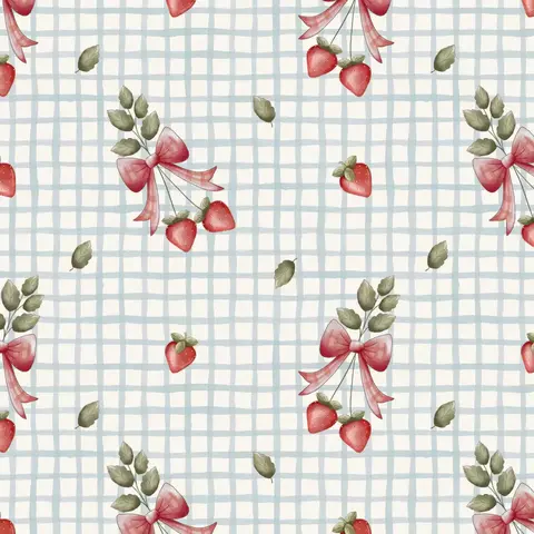 Tecido Tricoline Digital 100% algodão - Lançamento frutas vermelhas - comprar online