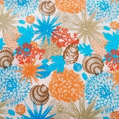 Tecido Tricoline 100% algodão - Fundo do Mar Claro (0.50x1.50)
