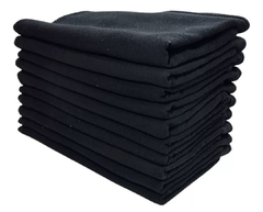 Pano de Prato embanhado - preto - 50x73cm