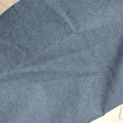 Tecido Tricoline 100% algodão - Coleção compose rococó - Ibirapuera - azul