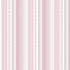 Tecido Tricoline 100% algodão - Listrado Rosa - Fuxicos e Fricotes