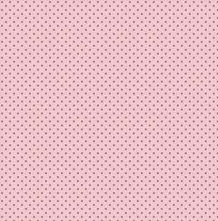 Tecido Tricoline 100% algodão - Poá Rosa com Marrom (0.50x1.50)