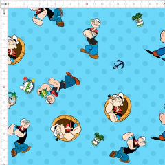 Tecido Tricoline 100% algodão - Popeye (0.50x1.50)