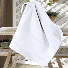 Toalha Rosto Velour Artesanalle Dohler - Branca - comprar online