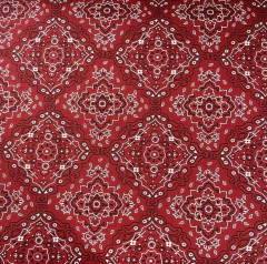 Tecido Tricoline 100% algodão - Bandana Vermelha (0.50x1.50)