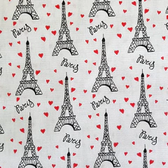Tecido Tricoline 100% algodão - Paris (0.50x1.50)