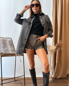 Camisaco de jean gris en internet