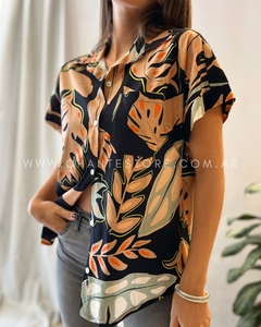 Camisa Florch hojas grandes
