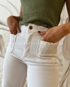 Jeans Wide leg Olmos white (ULTIMO 38) en internet