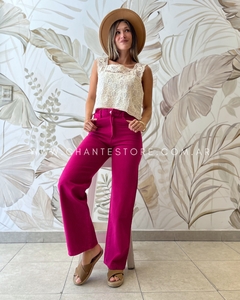 Wide leg color magenta - Chanté Store