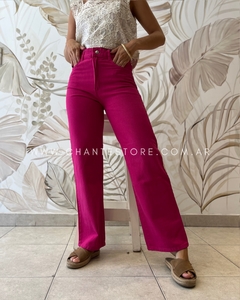 Wide leg color magenta - comprar online