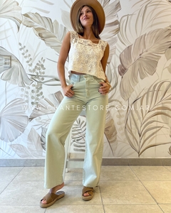 Wide leg color verde agua - Chanté Store