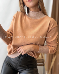 Sweater Shine beige en internet