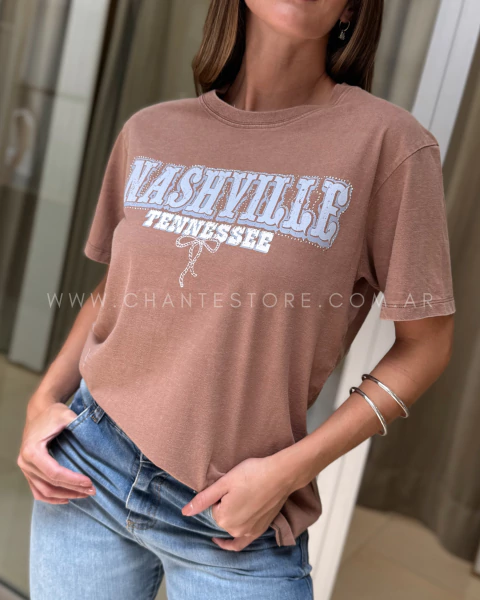 Remera Nashville Choco - comprar online