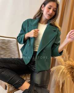 Chaqueta Cleverland verde ingles - comprar online