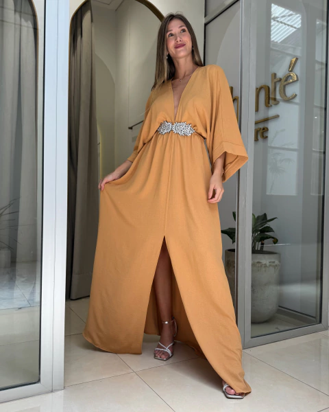 Vestido Adorata maiz - comprar online