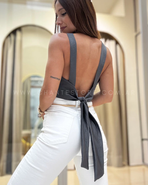 Top Velho gris plomo - comprar online