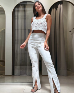 Top Croku blanco - Chanté Store