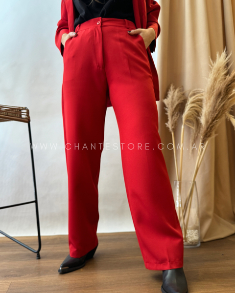 Pantalón sastrero Moscú rojo - comprar online