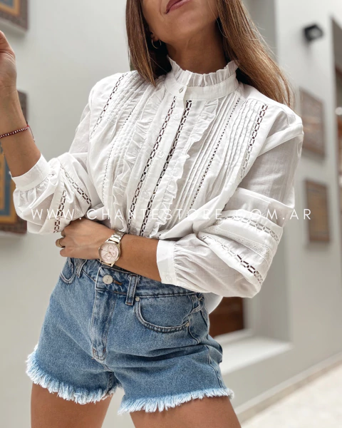 Camisa importada Azu blanca - comprar online