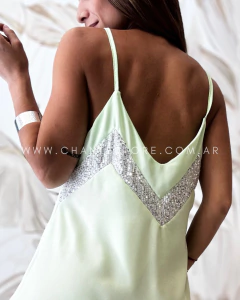 Vestido rayn verde en internet