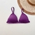 Conjunto top fixo e asa delta de amarrar roxo na internet