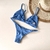 Top fixo e calcinha fio fixo azul candy - comprar online