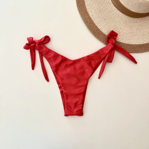 Calcinha Biquíni Asa delta de amarrar vermelho red eden - comprar online