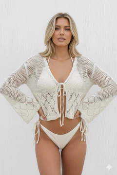 SAQUITO TEJIDO HILO ALGODON CHIARA - comprar online