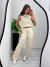 Conjunto Tricot | Cropped + Calça Cargo