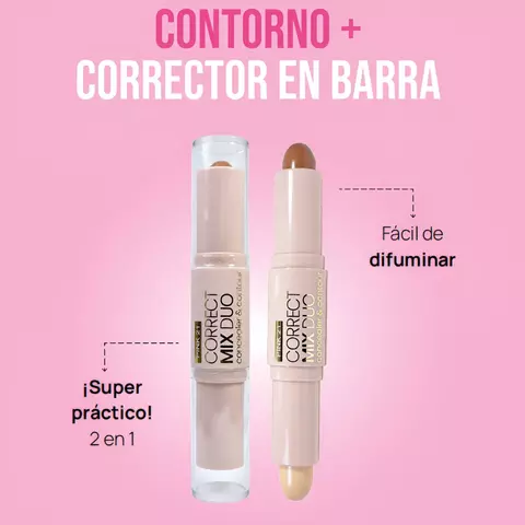 Corrector-contorno duo -Pink 21-