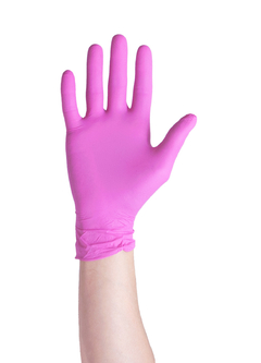 Caja guantes de nitrilo mediglove rosa 100u en internet