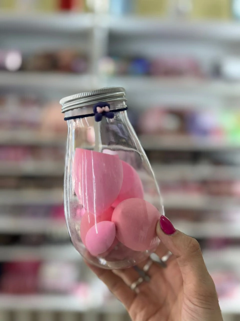 Botellita esponjas maquillaje