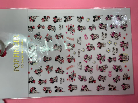 Stickers personajes animados surtido