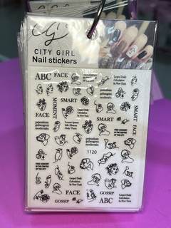 Stickers surtido silueta mujer en internet