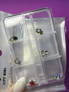 Apliques x6 mix formas City Girl (M122) surtido