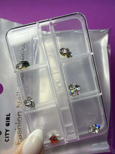 Apliques x6 mix formas City Girl (M122) surtido