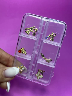 Apliques colgante CITY GIRL x6 (M85) -surtido-