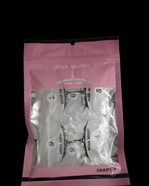 Bolsa tips Soft gel/Press on 500u PARIS NIGHT