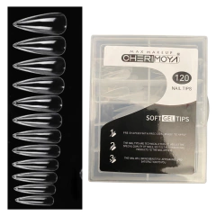 Tips soft gel CHERIMOYA 120u STILETTO